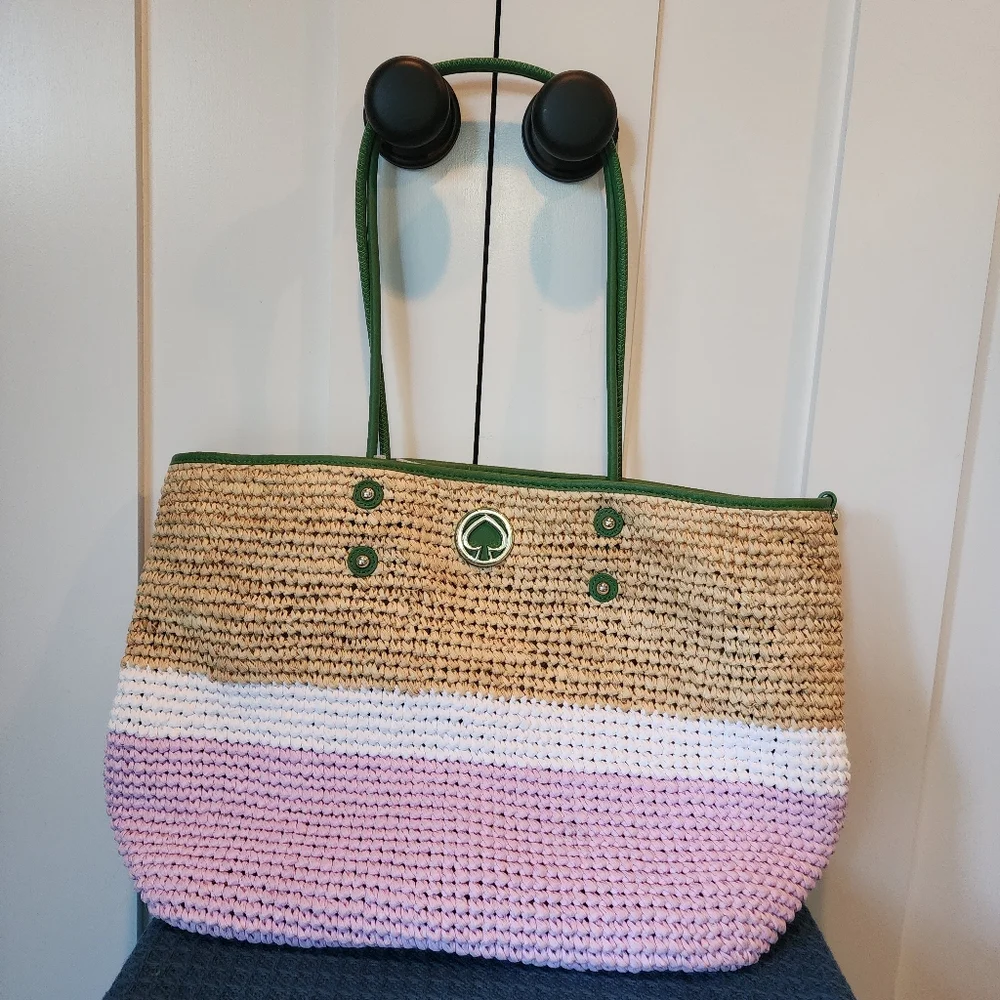 Kate Spade NWOT Striped Tote - Picture 1 of 5
